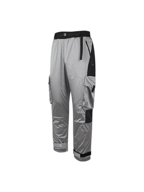 adidas adidas color block woven lace-up pants 'Grey' IC9251