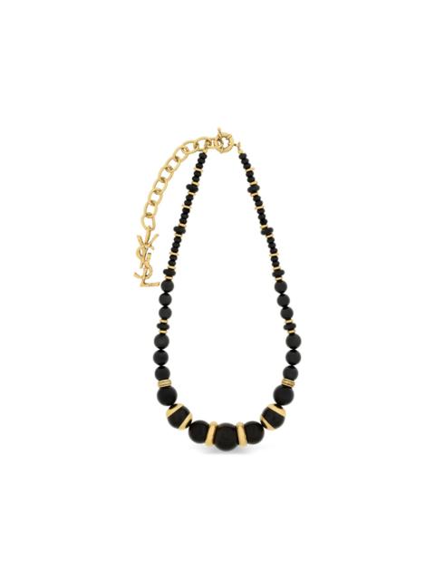 SAINT LAURENT Loulou beaded necklace