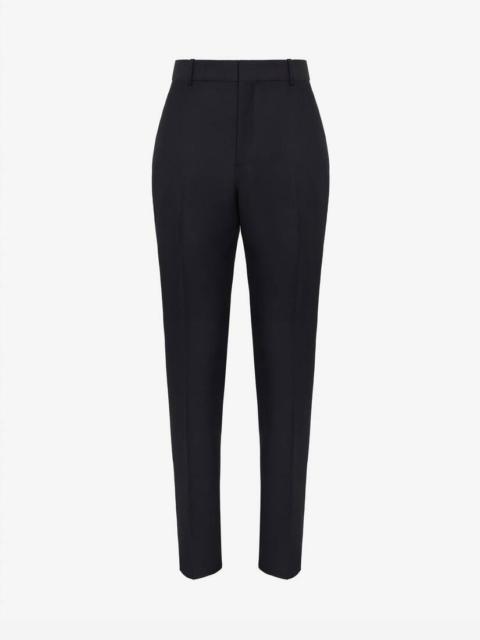 Alexander McQueen Men's Tailored Cigarette Trousers in Black