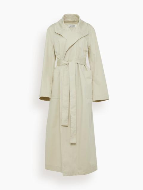 RÓHE Long Wrap Trench in Sand