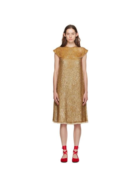 Gold Bellvue Midi Dress