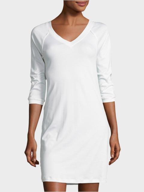 HANRO Pure Essence 3/4-Sleeve Gown