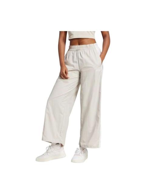 adidas adidas Essentials 3-Stripes Lifestyle Woven Parachute Pants 'Beige White' JC8168
