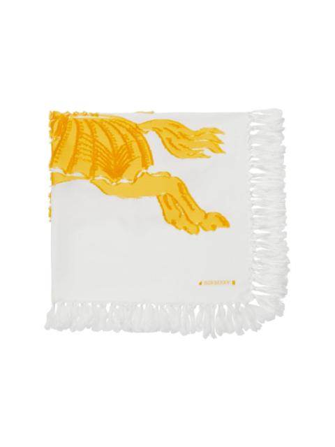 Burberry EKD-motif fringed scarf