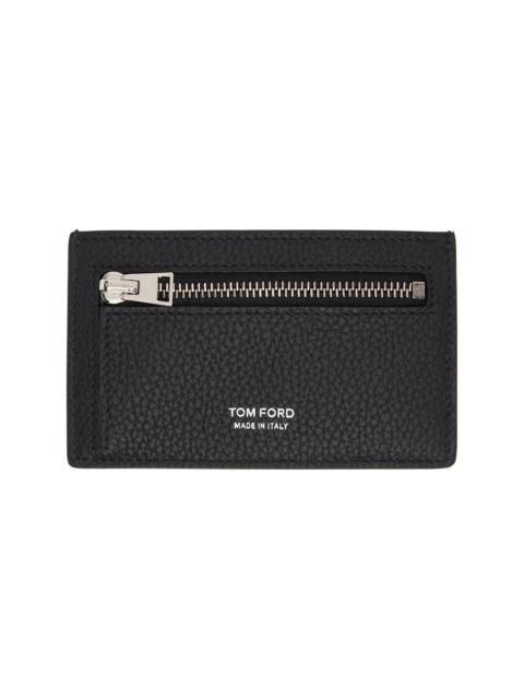 TOM FORD Black Zip Card Holder
