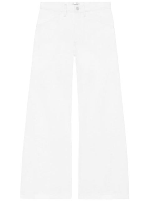 FRAME cotton wide-leg jeans