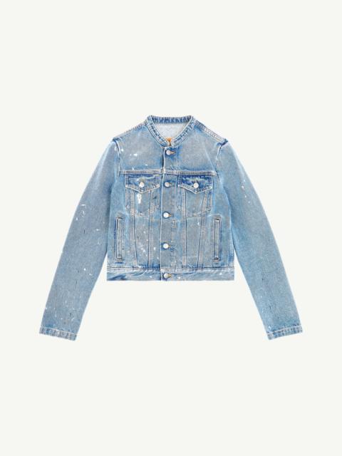 MM6 Maison Margiela Collarless Denim Jacket