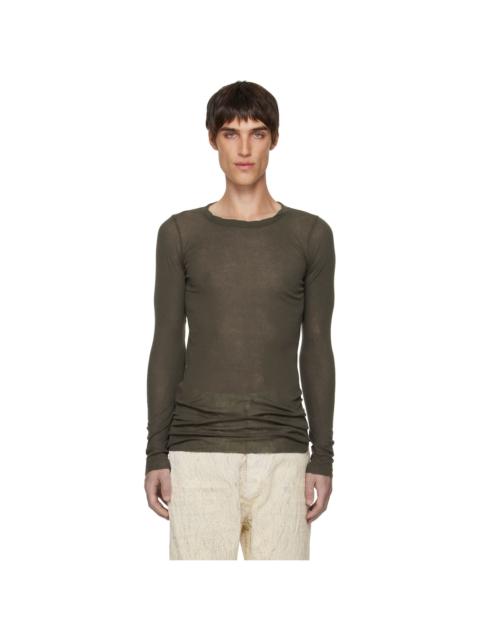 Rick Owens Khaki Concordians Rib LS T-shirt
