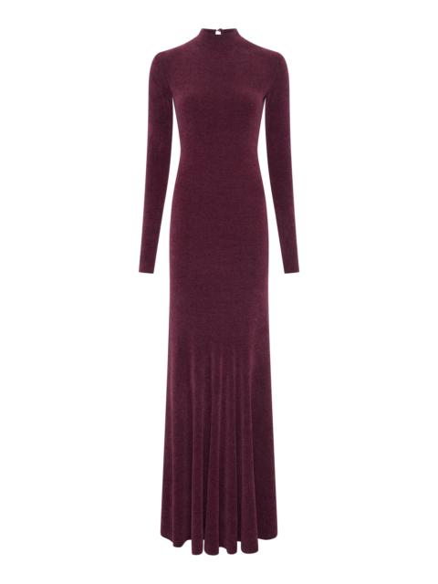 GABRIELA HEARST Oreads Knit Dress in Plum Silk