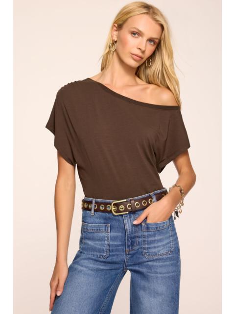 RAMY BROOK Stella Knit Off-The-Shoulder Tee | HERITAGE BROWN