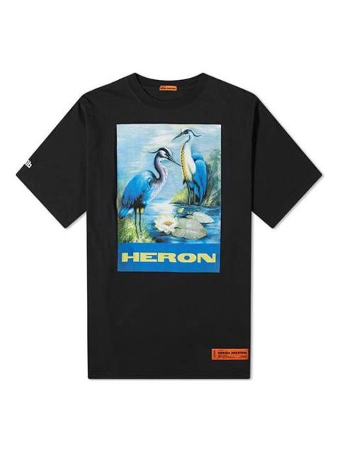 Heron Preston Heron Preston Heron Print Oversized T-Shirt Black/Blue/Multi HMAA001F197600010488
