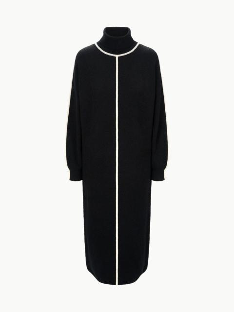STAUD STAUD APRES DRESS BLACK IVORY