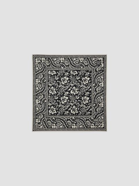 TOTEME Women's Hankie Floral Silk Scarf - Black White