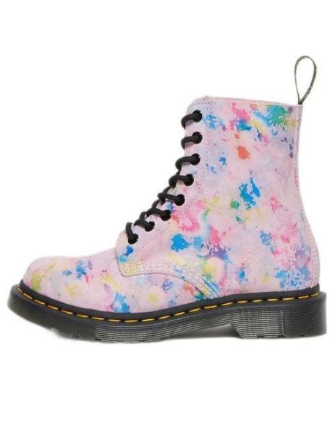 Dr. Martens (WMNS) Dr. Martens 1460 Pascal Rainbow Suede Lace Up Boots 'Pink' 27245650