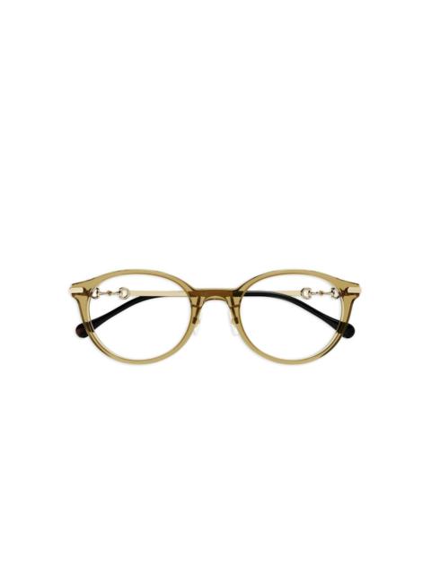GUCCI Horsebit round glasses