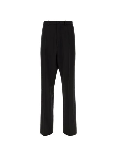 BALENCIAGA pressed crease tuxedo trousers