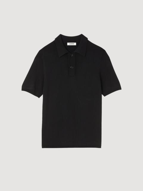 SHORT-SLEEVE KNITTED POLO SHIRT