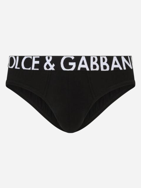 Dolce & Gabbana Mid-rise briefs in stretch pima cotton