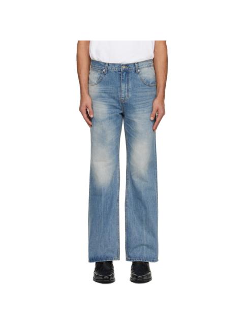 Tonywack Blue Flared-Leg Jeans