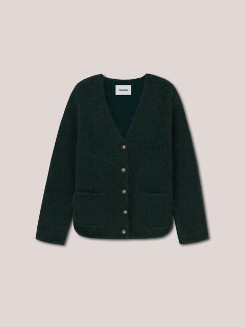 Nanushka GORIS - Brushed cardigan - Bottle green