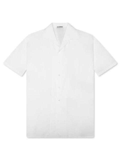 Jil Sander LIGHTWEIGHT COTTON POPLIN SHIRT - OPTIC WHITE
