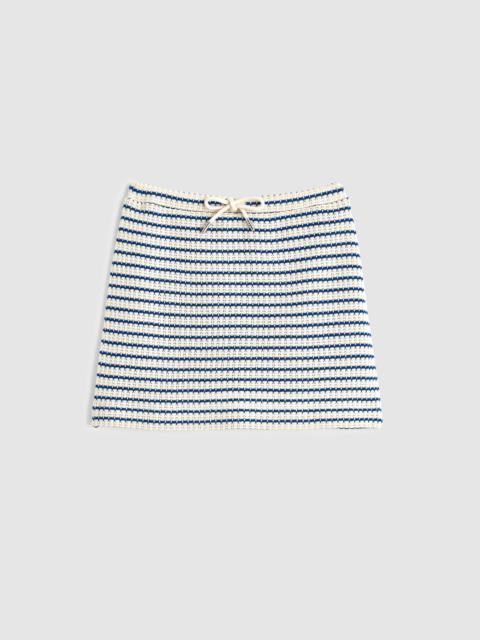 Madewell Textured-Knit Drawstring Mini Skirt