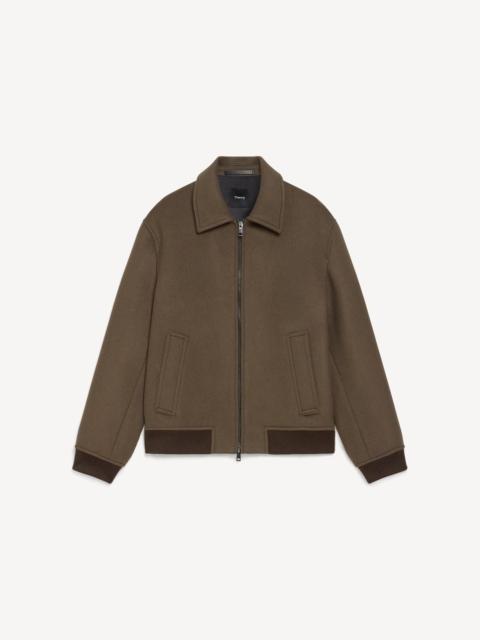 Theory Bomber Jacket in Plush Melton
