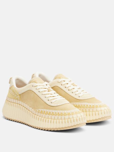 Chloé Nama suede platform sneakers