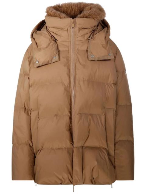 Yves Salomon Yves Salomon down jacket in technical Liegeois fabric with fur trim