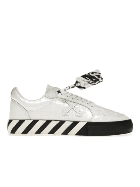 OFF-WHITE Vulc Low Croco Leather White Black