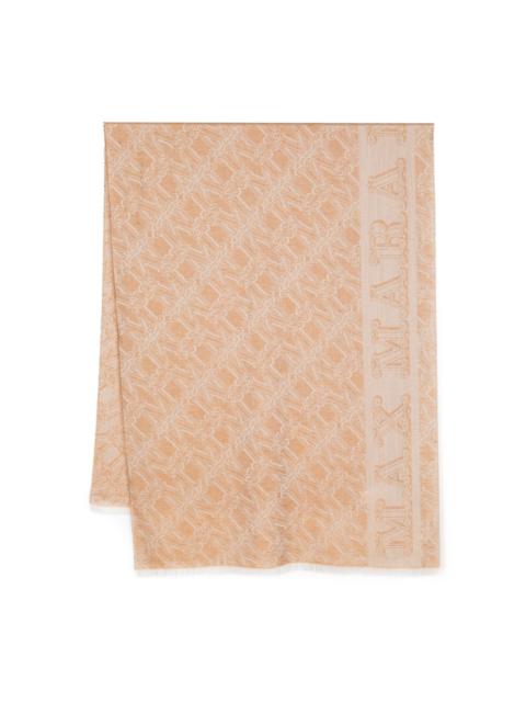 Eleonor logo-jacquard scarf