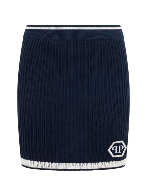PHILIPP PLEIN logo-detail mini skirt