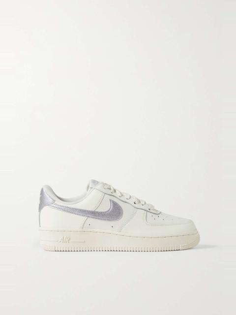 Nike Air Force 1 '07 metallic leather sneakers