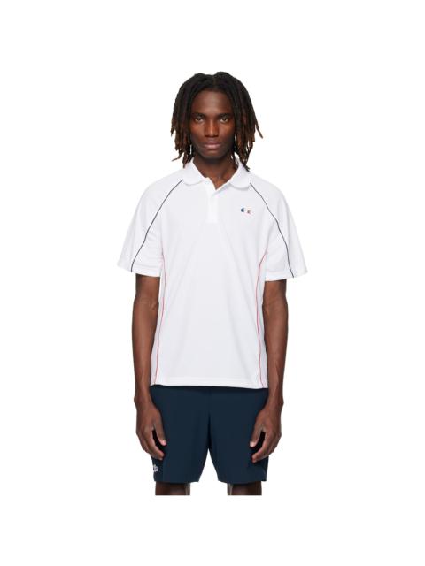 LACOSTE White French Tennis Team Polo