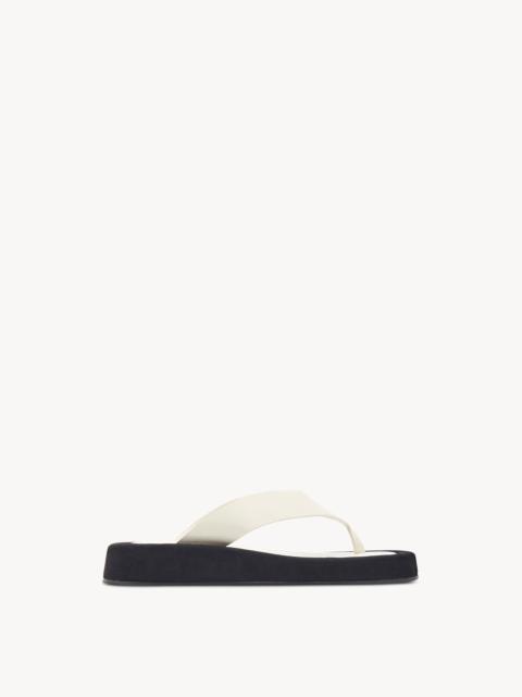 The Row Ginza Sandal in Suede