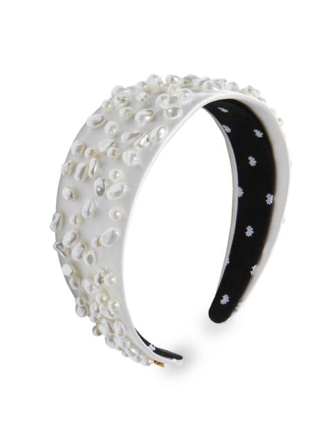 LELE SADOUGHI Women's Brigitte Cobblestone Imitation Pearl Headband - Ivory