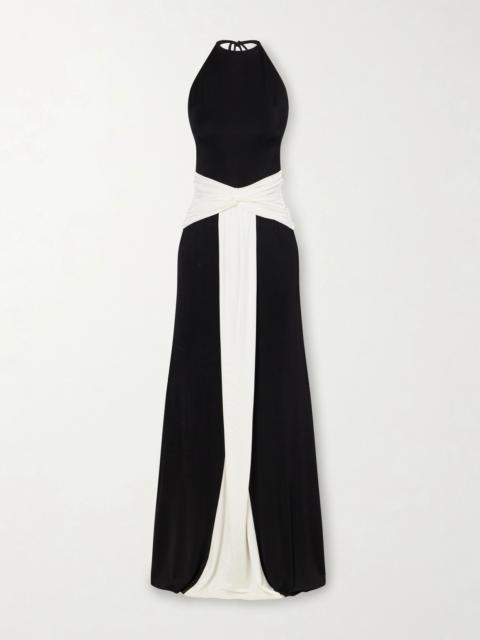 the new arrivals ilkyaz ozel leia jersey maxi dress Sash-Detailed multi - NA00304230881 RGroup_AW-DR-11261