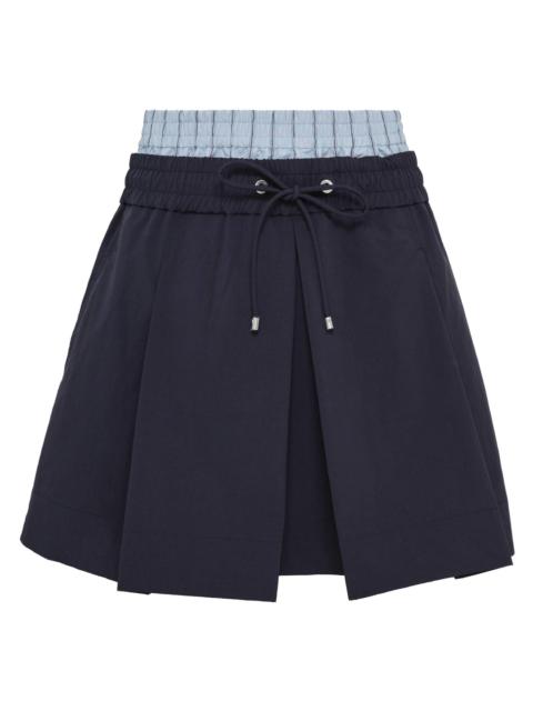 3.1 Phillip Lim Ripstop Mini Skirt Double Waistband