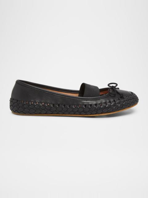Chloé Millie Woven Edge Leather Ballet Flats