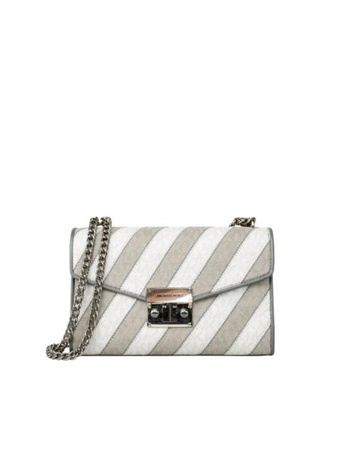 MICHAEL KORS striped shoulder bag