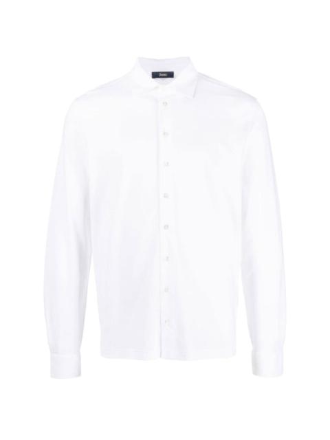 Herno spread-collar cotton shirt