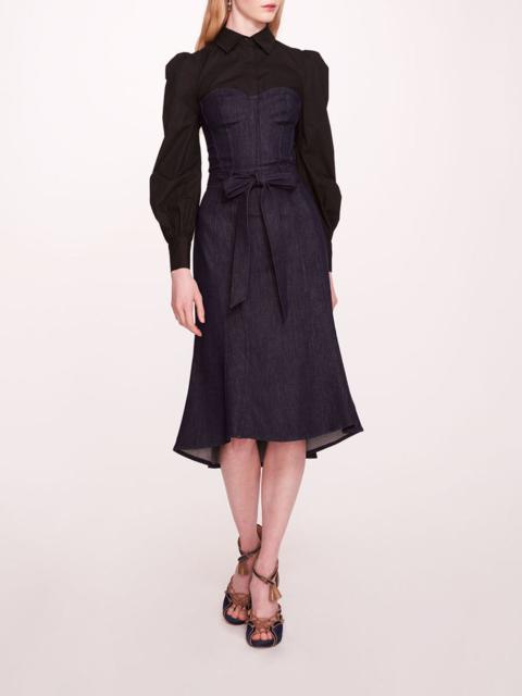 Marchesa DENIM POPLIN SHIRT DRESS