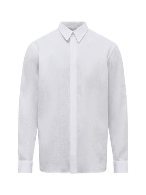 GABRIELA HEARST Nicolas Shirt in White Aloe Linen