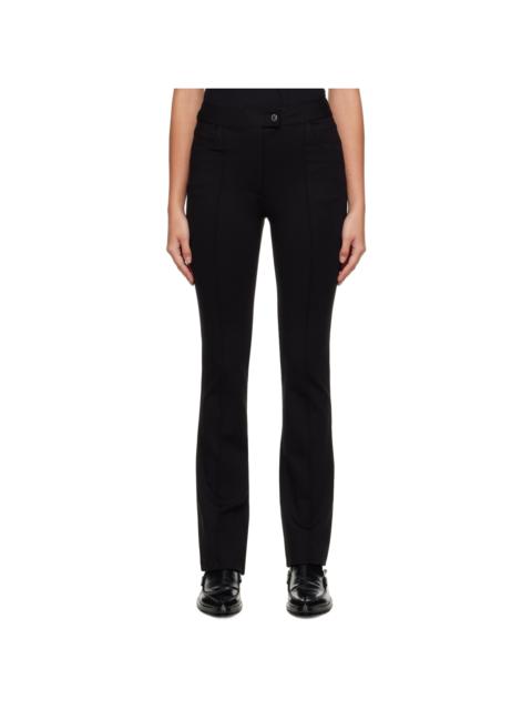 Helmut Lang Black Slit Trousers