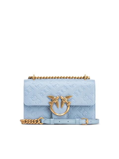 PINKO Love One monogram-debossed mini bag