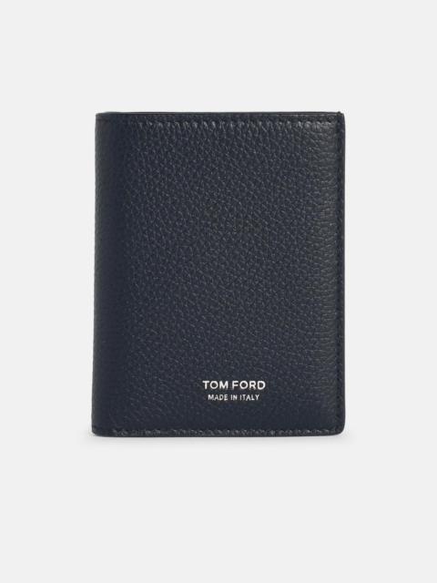 BLACK LEATHER CARDHOLDER
