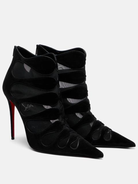 Christian Louboutin Circus Max 100 suede ankle boots