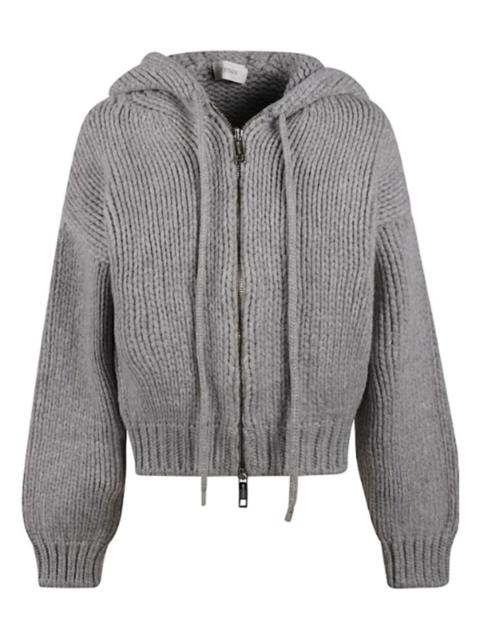Sportmax hooded zip-up sweater