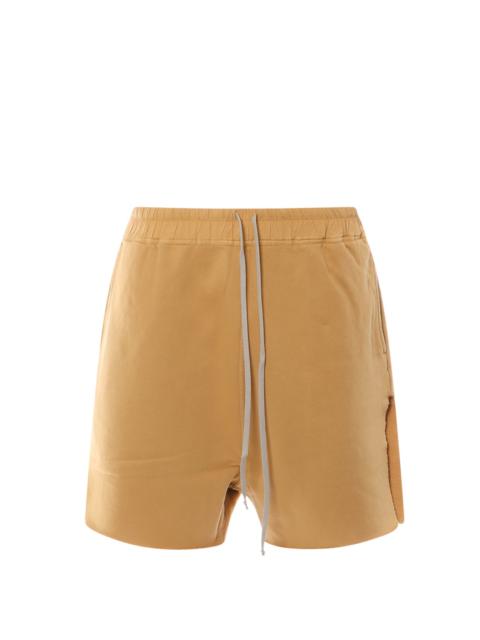 Organic cotton bermuda shorts with lateral slits