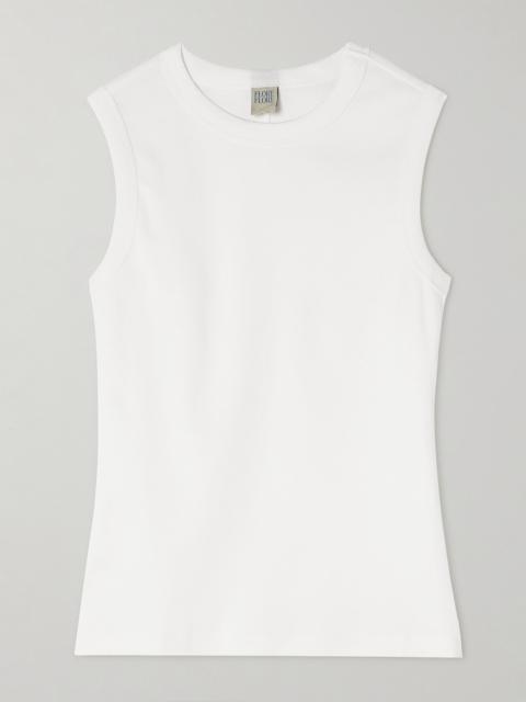 FLORE FLORE Esmé Ribbed Organic Cotton-jersey Tank
